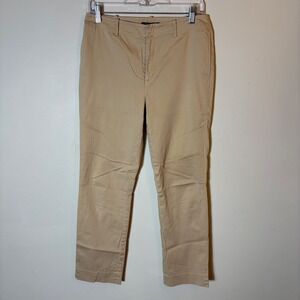 Lauren Ralph Lauren Women's Stretch Cotton Chino Pants Size 4